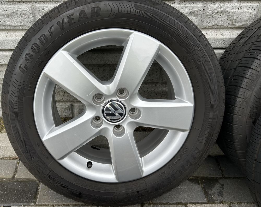 Oryginalne felgi Volkswagen 5x112 Golf Touran Caddy 205/55R16