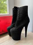 Pleaser Black Heels 8inch