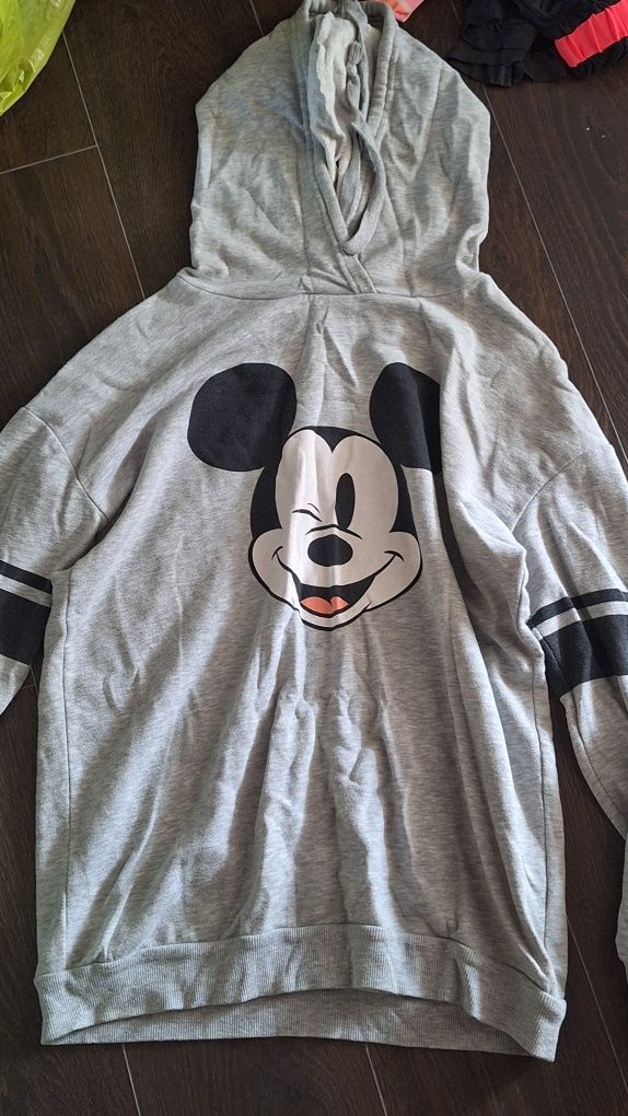 Bluza szara XS nadruk myszka miki mickey mouse