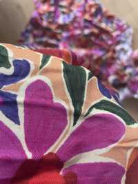 Material na sukienke w kwiaty wiskoza
