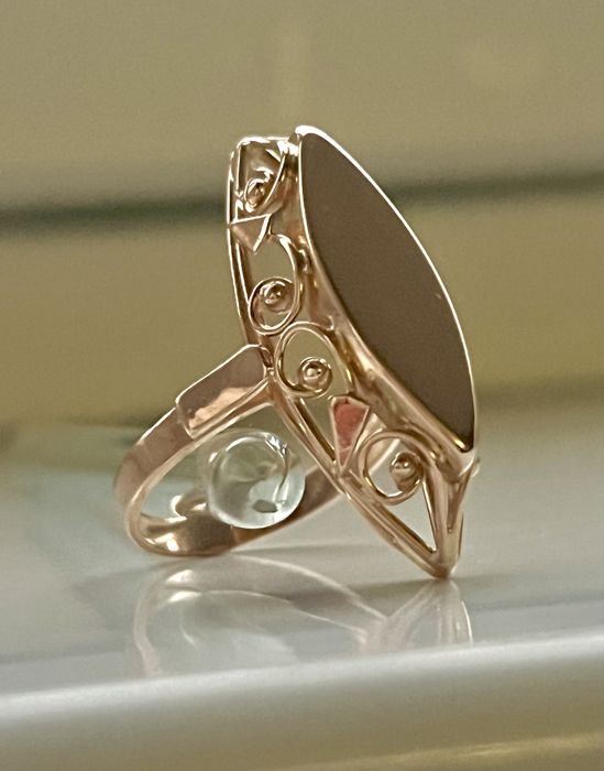 Золотое кольцо СССР Маркиза. Золота каблучка радянська