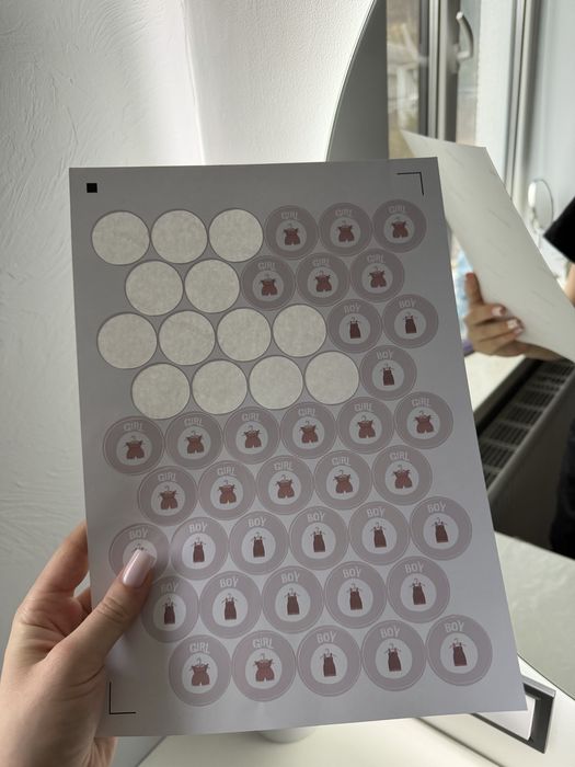 Наклейки на гендер паті boy&girl