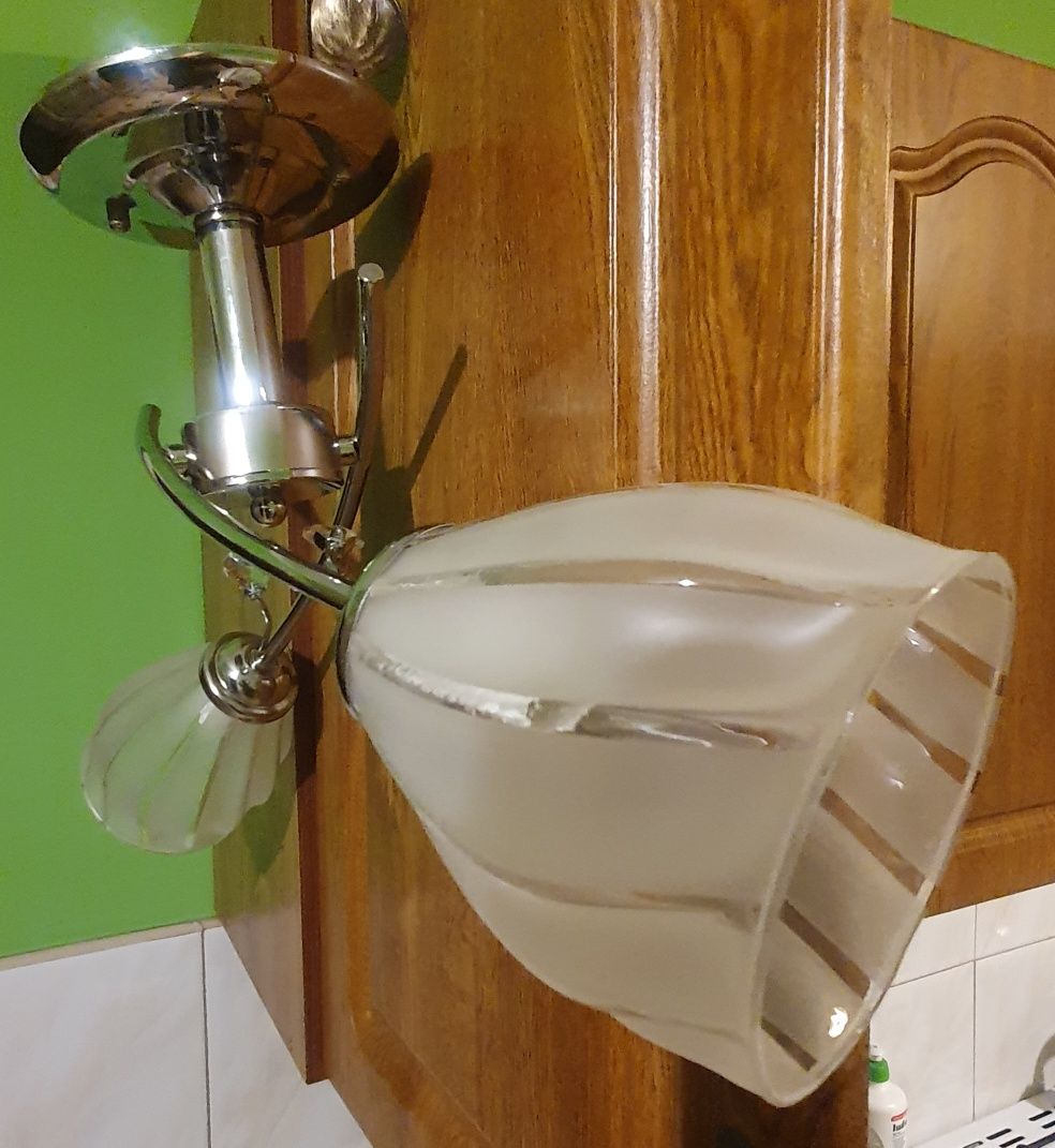 Lampa podwójna chrom