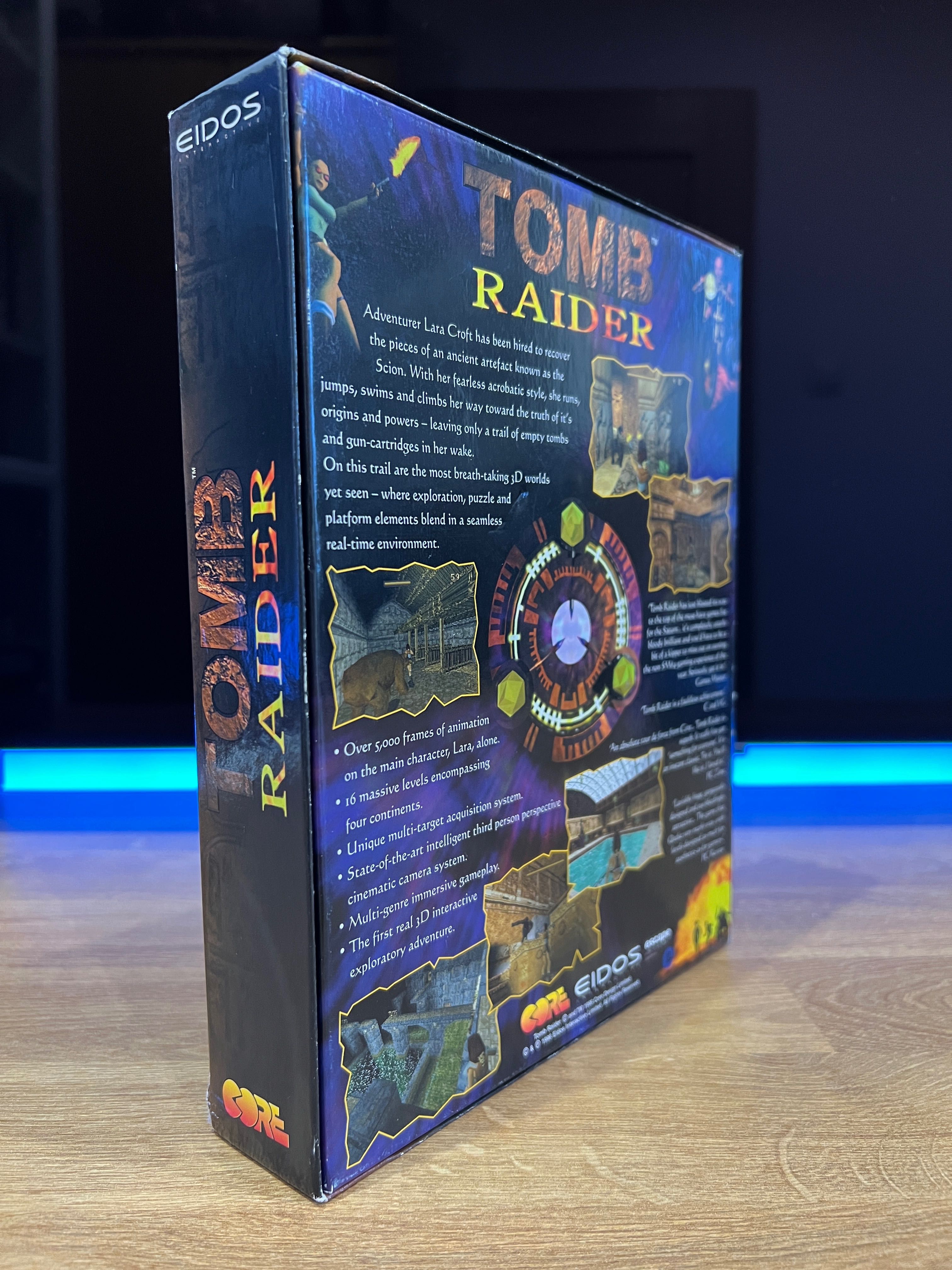 Tomb Raider 1 gra (PC EN 1996) BIG BOX premierowe kompletne wydanie
