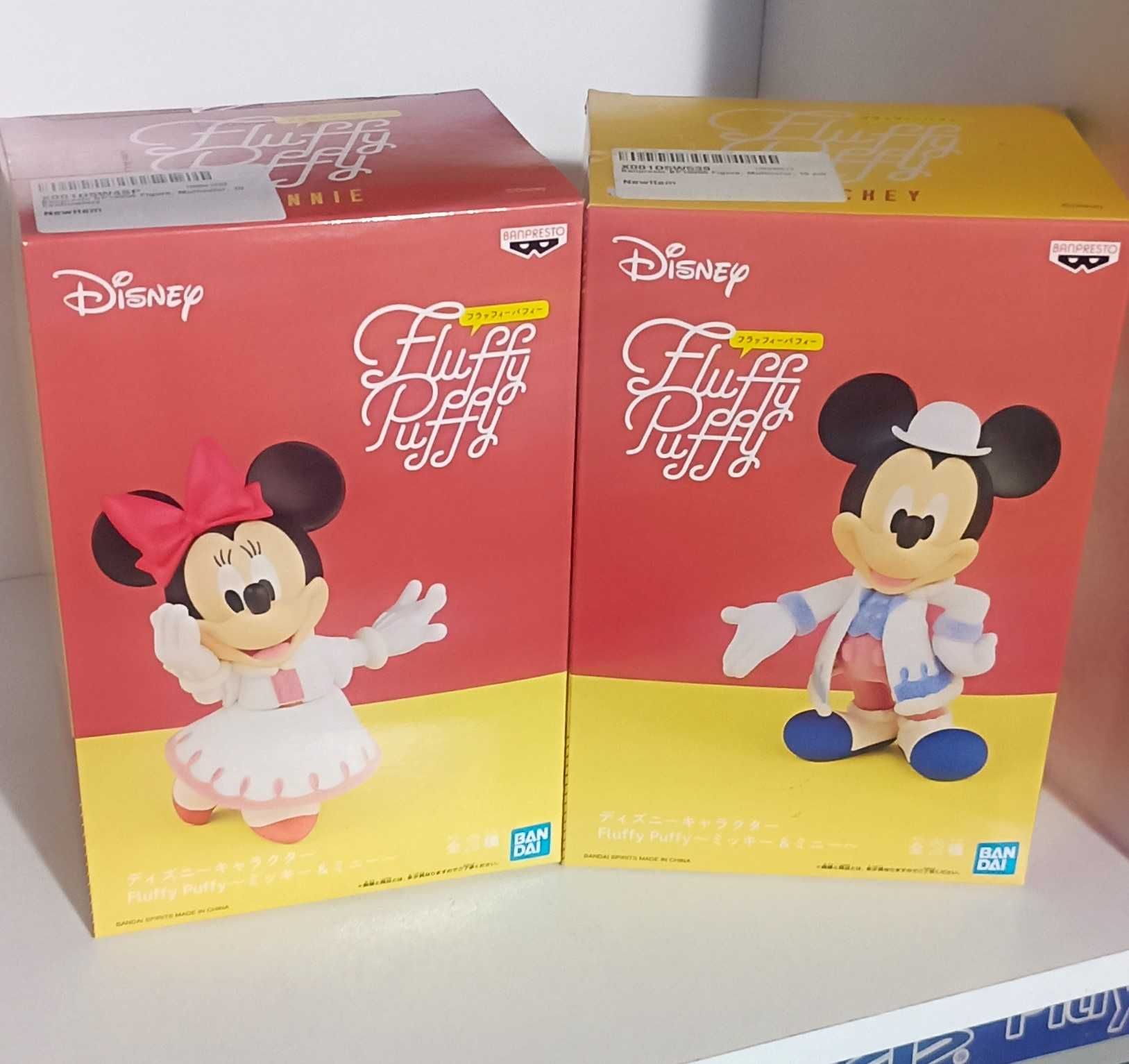 Fluffy Puffy Mickey and Minnie Mouse Banpresto/Bandai Set