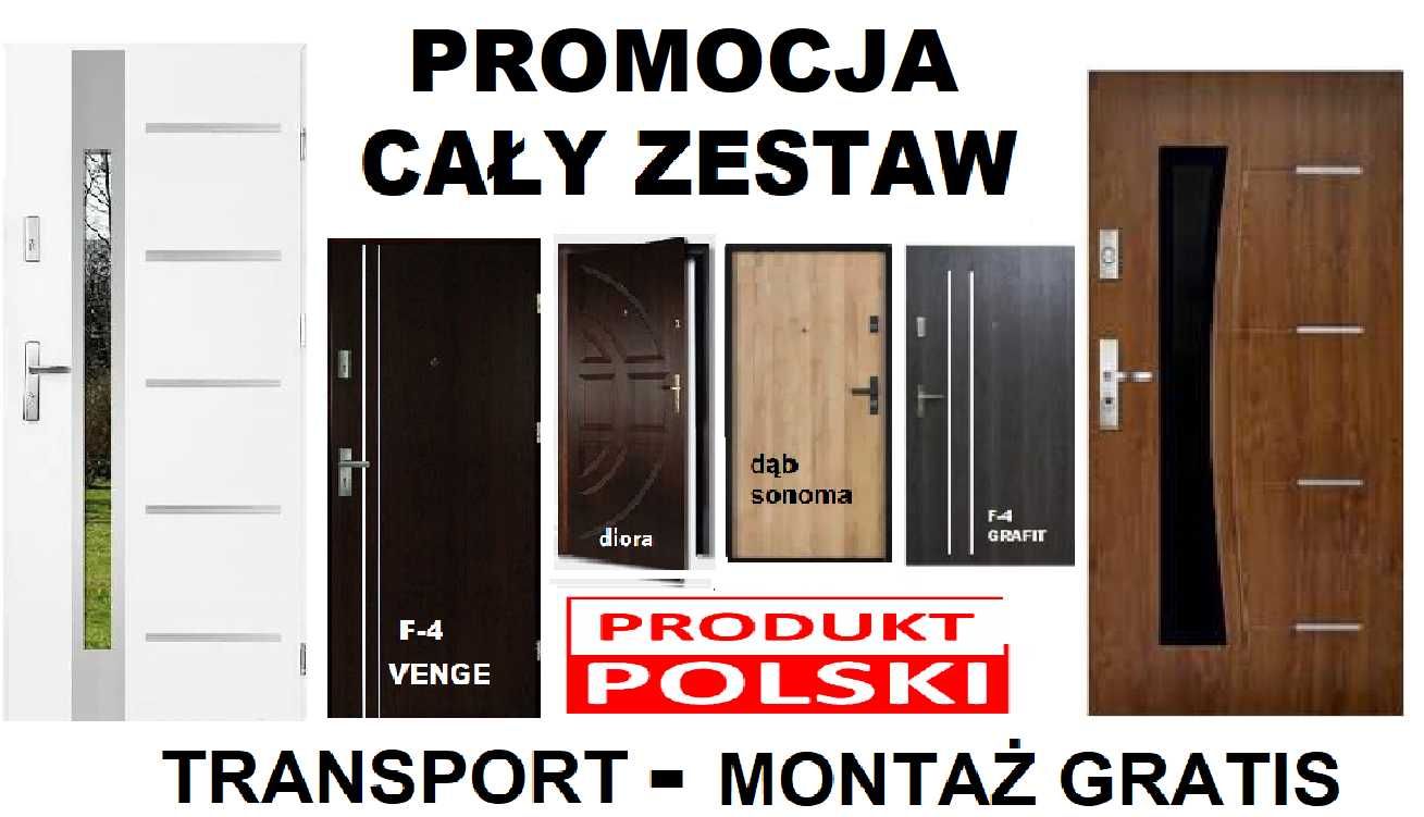 Drzwi WEJŚCIOWE zewnętrzne z montażem do mieszkania wewnątrzklatkowe .