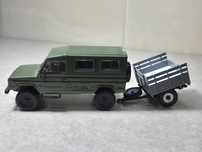 Przyczepka transportowa szara skala 1:43