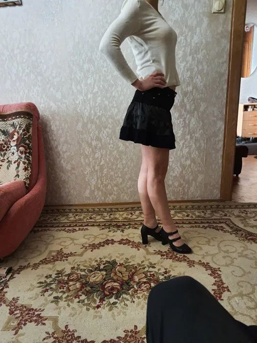 Юбка из микровельвета