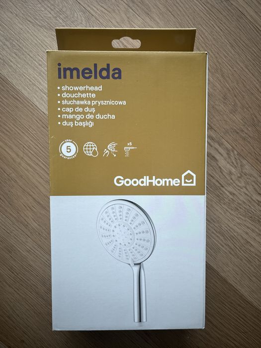 Słuchawka prysznicowa GoodHome Imelda 5-funkcyjna chrom