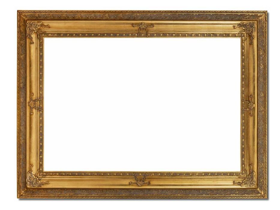 bardzo duża masywna zdobna złota rama bogate ornamenty lustra obrazu
