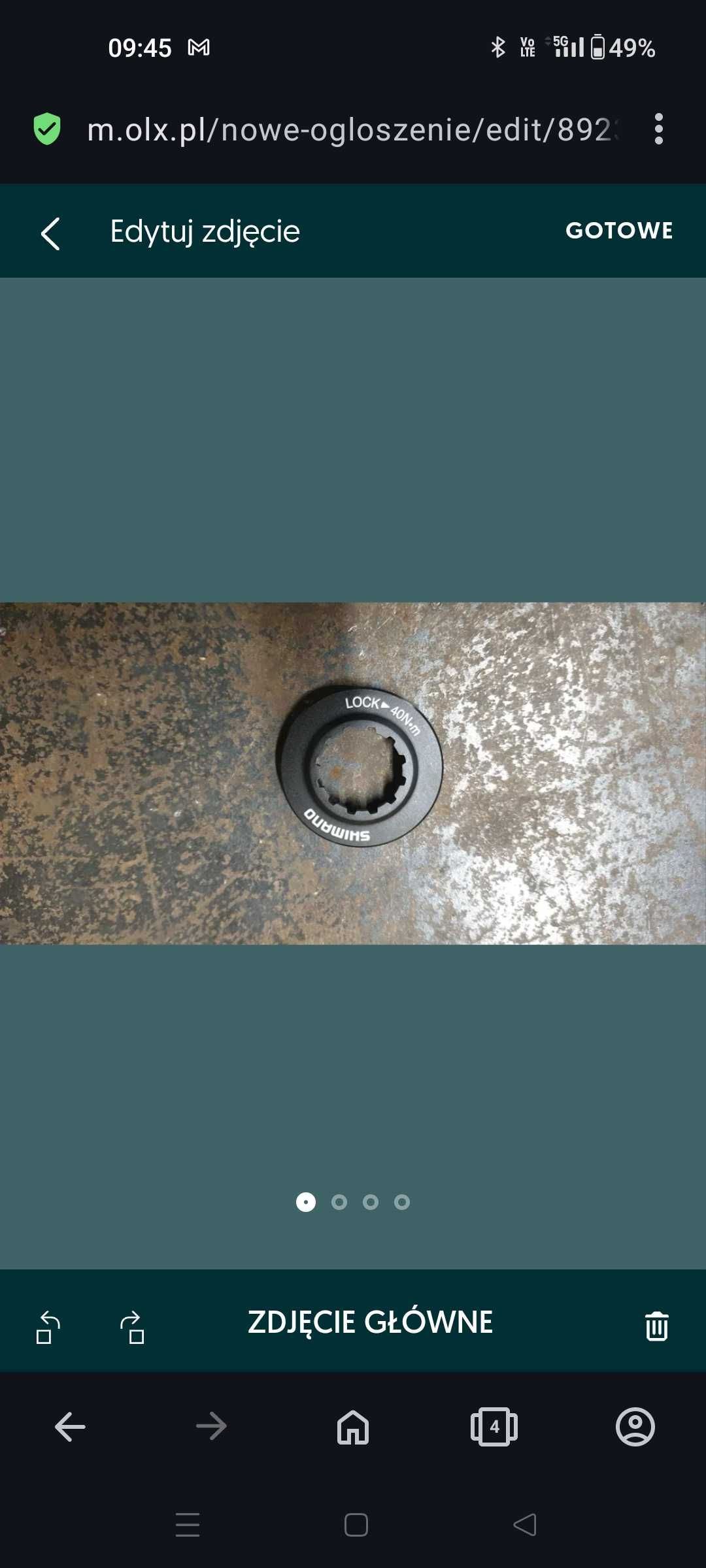 Nakrętka Shimano centerlock