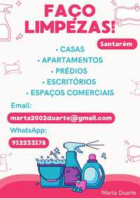 FAÇO LIMPEZAS!! Casas, apartamentos, etc.