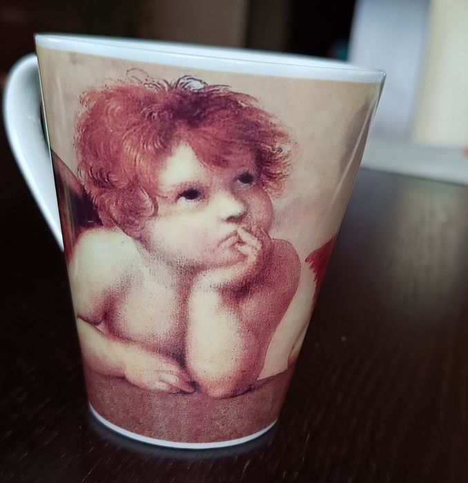 4 kubki z motywem anioła