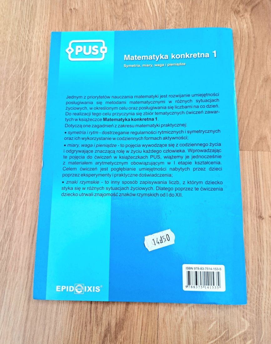 Zeszyt ćwiczeń Matematyka Konkretna symetria, miary, waga i pieniądze