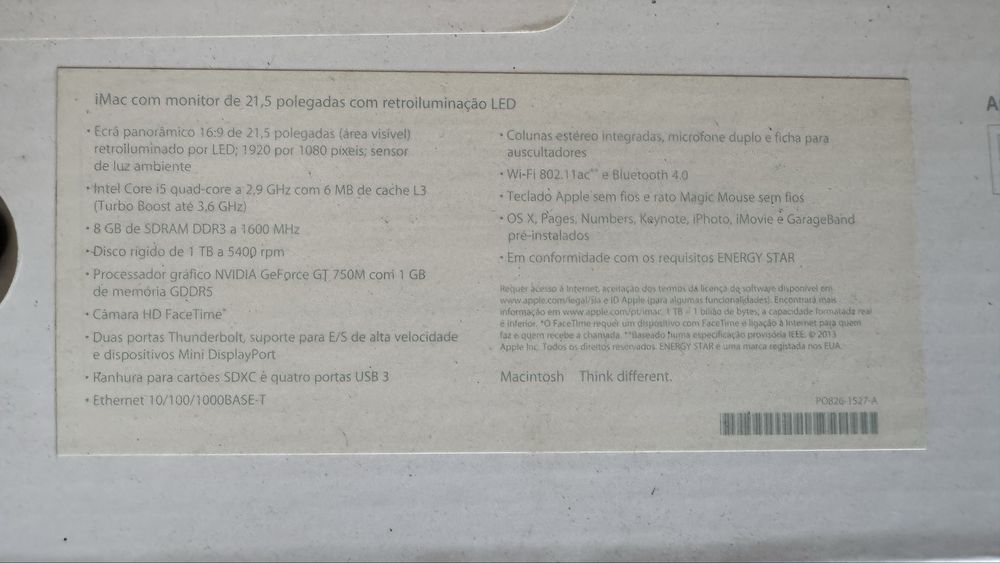 iMac 21,5” (Late 2013) - excelente estado!