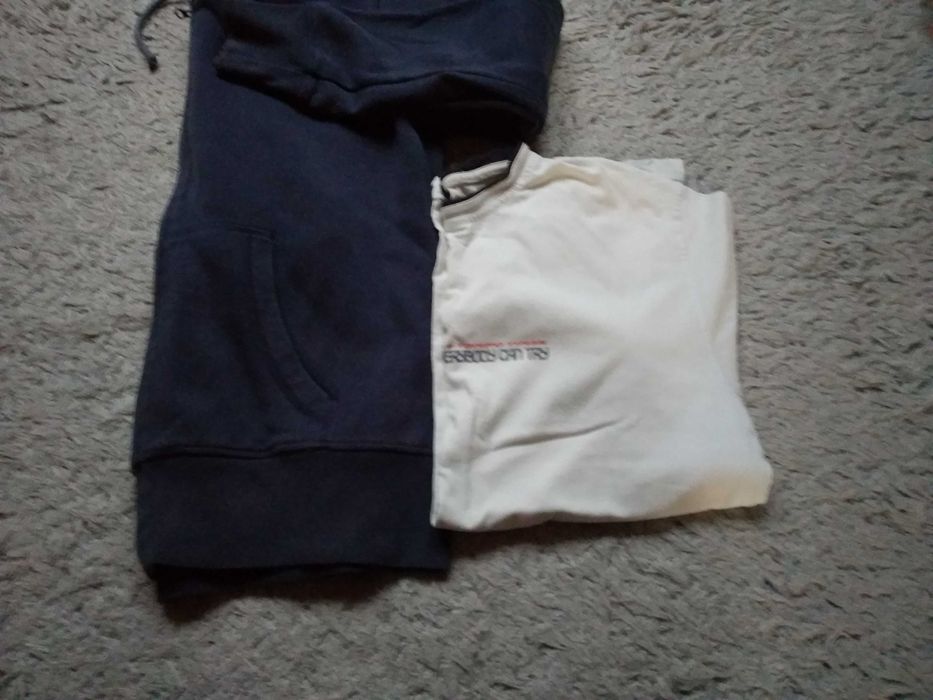 bluza z kapturem + koszulka bawełniana L/ 168-170