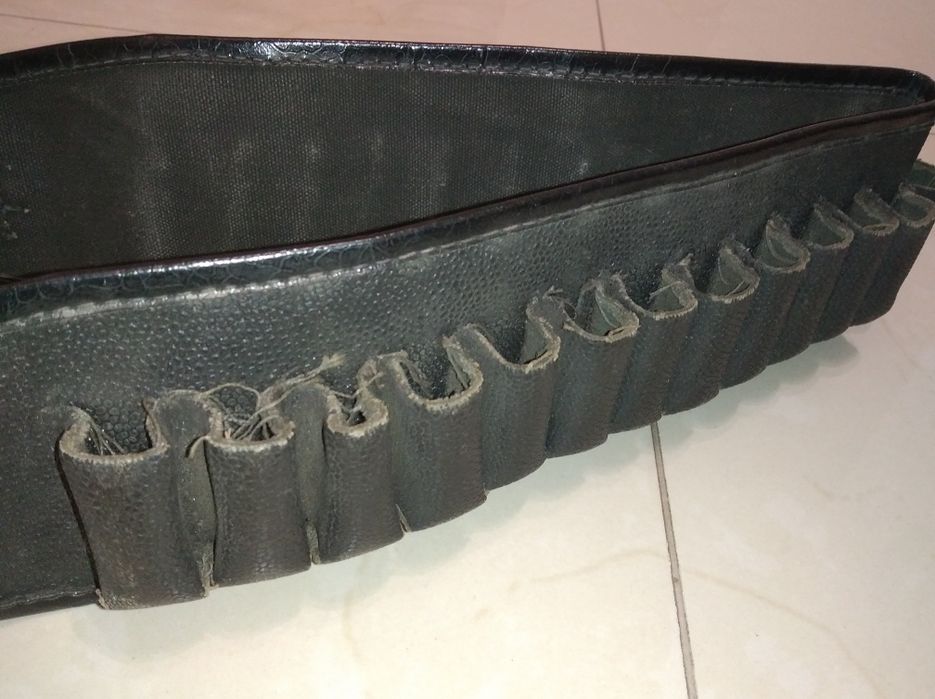 Pas na amunicję skórzany