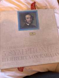Plyty winylowe 5 sztuk Mendelssohn i sebastian Bach