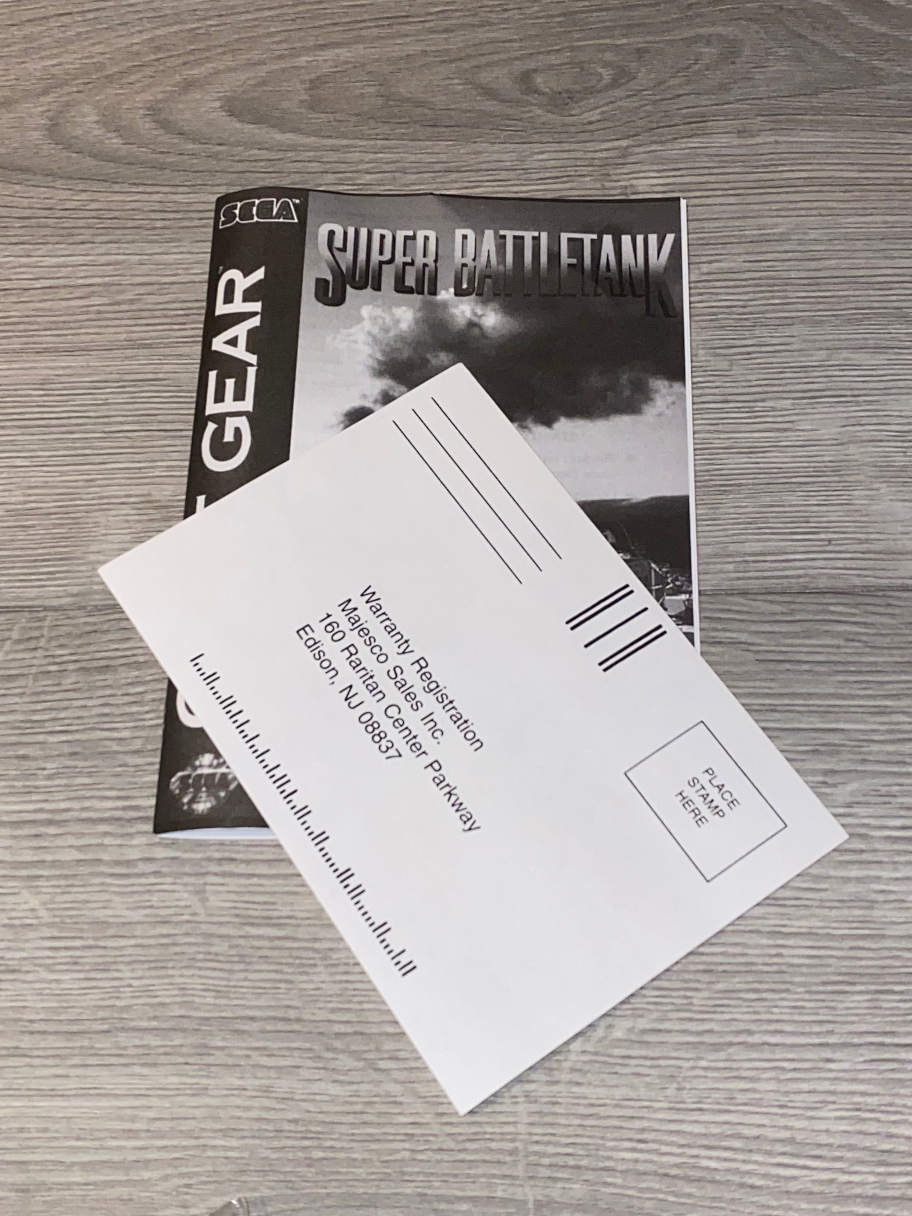 Super Battletank / Sega Game Gear / NTSC / BOX