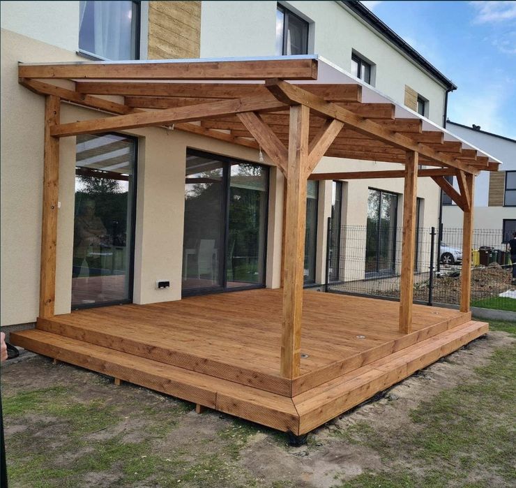 Tarasy drewniane-kompozytowe, wiaty, zadaszenia Wroclaw