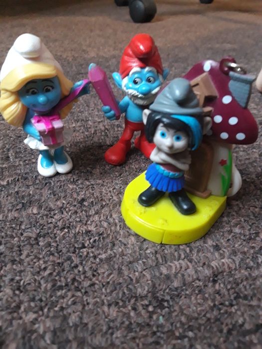 Figurki smerfy papa smerf smerfetka