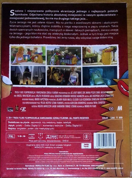 DVD Jeż Jerzy - ekranizacja komiksu - w etui