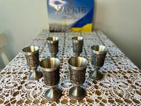 Оловянные рюмки на ножке,производства Германия, WMF