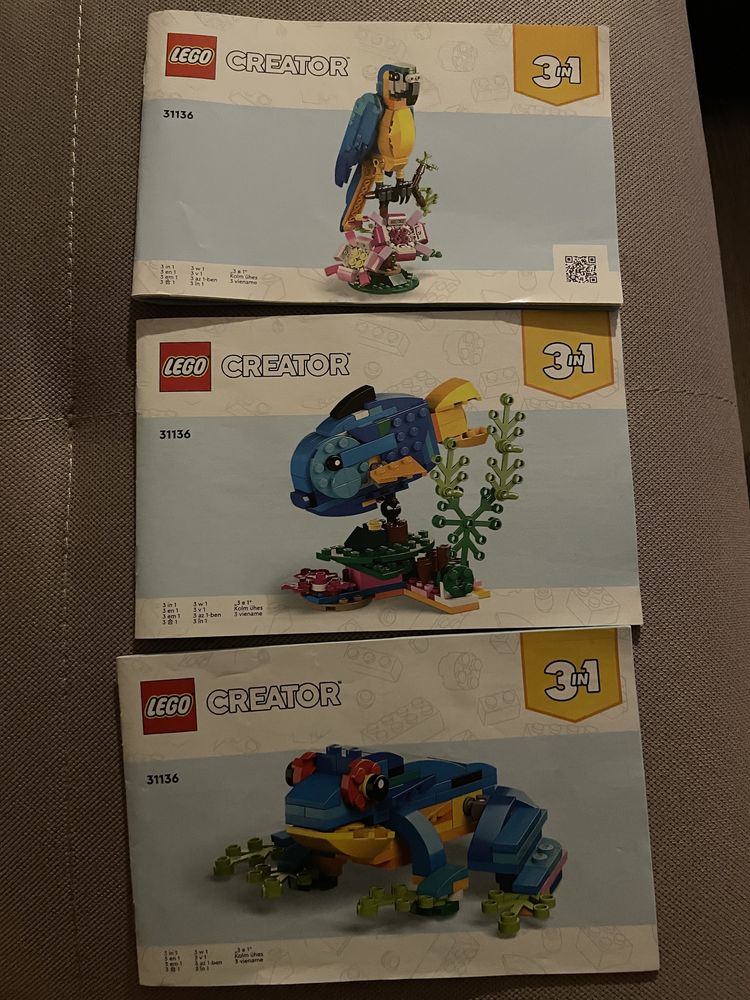 LEGO Creator 3w1 Egzotyczna, różowa papuga