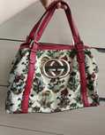 Сумка шопер Gucci, винтаж мухоморы