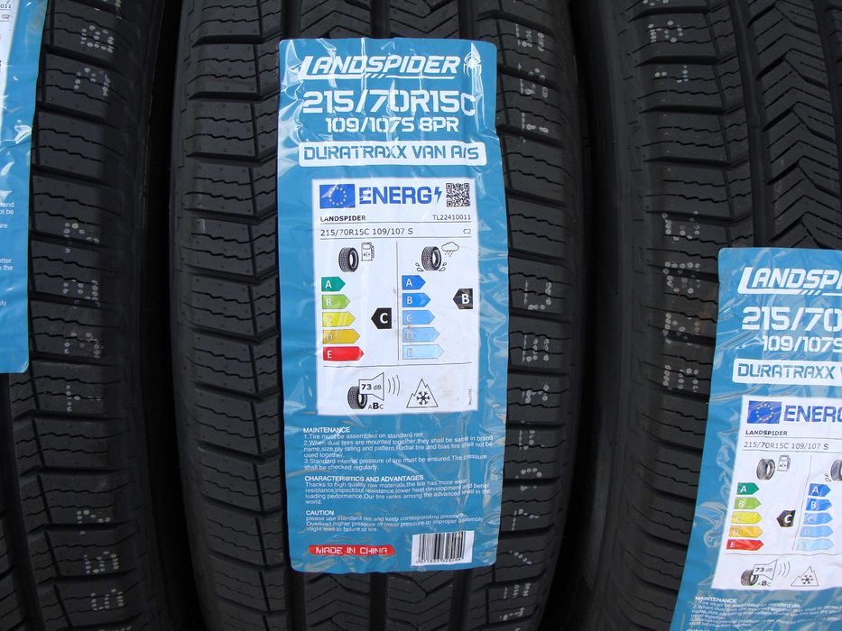 Opony 215 / 70 R 15 C Landspider van a/s Nowe Całoroczne 2025