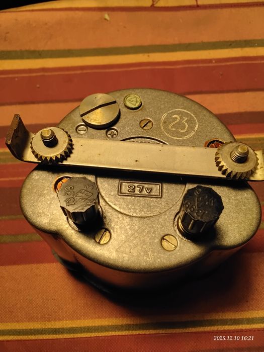 zegar lotniczy ACZS-1M calkem sprawny ZAPLOMBOWANY