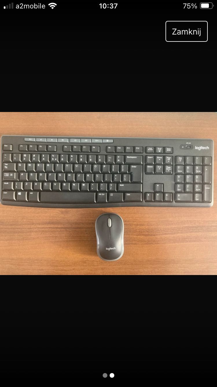 Nowy zestaw Logitech MK 270 myszka i klawiatura bezprzewodowe