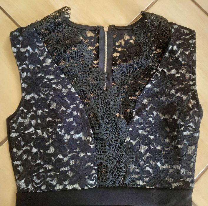Czarna mini sukienka  r.38/m