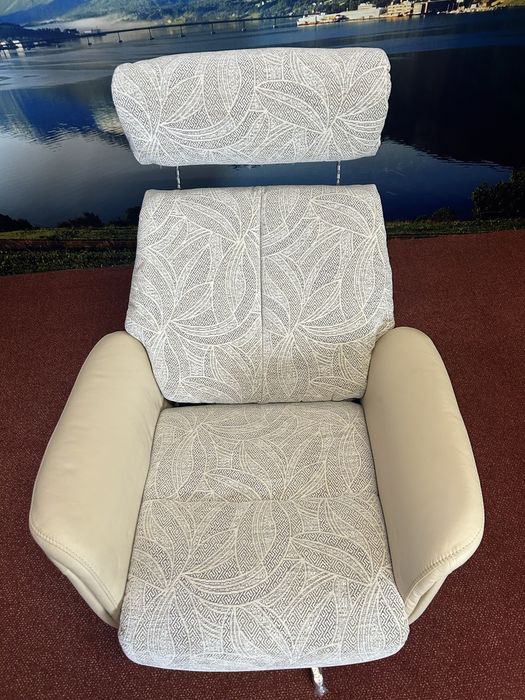 N:14.   Fotel relax, skóra naturalna. Skórzany Nowy.