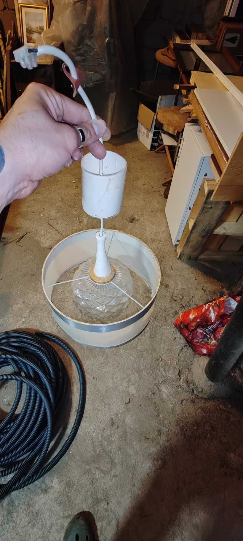 Candeeiro Creme pendurar teto