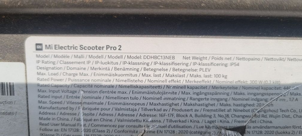 Hulajnoga elektryczna XIAOMI Mi PRO 2.