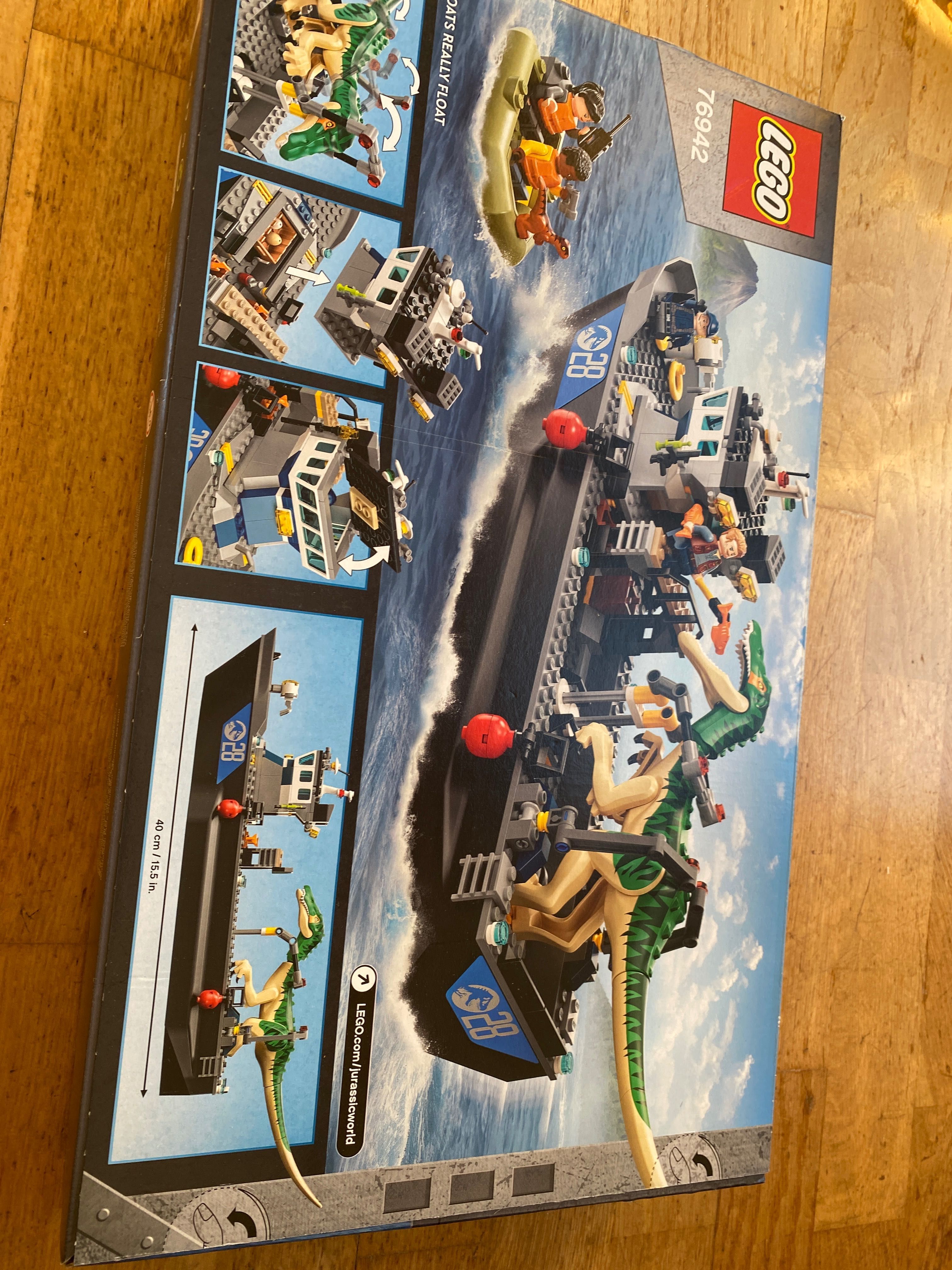 Lego 76942 Novo - Baryonix Dinosaur Boat Escape - Sealed box-new