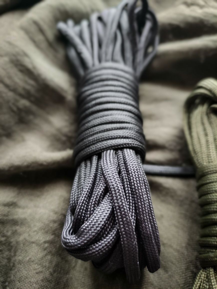 Paracord 550 Type III MilSpec (PRETO/TAN/OLIVE) 0,49€ por metro