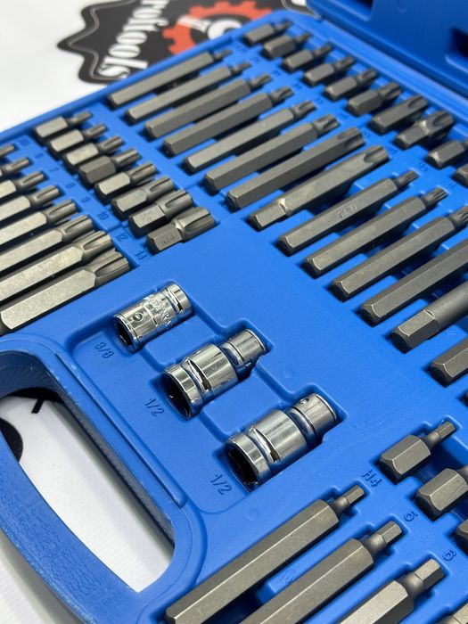 Набір біт TORX, HEX, SPLINE, RIBE, 75од falon-tech FT16075P