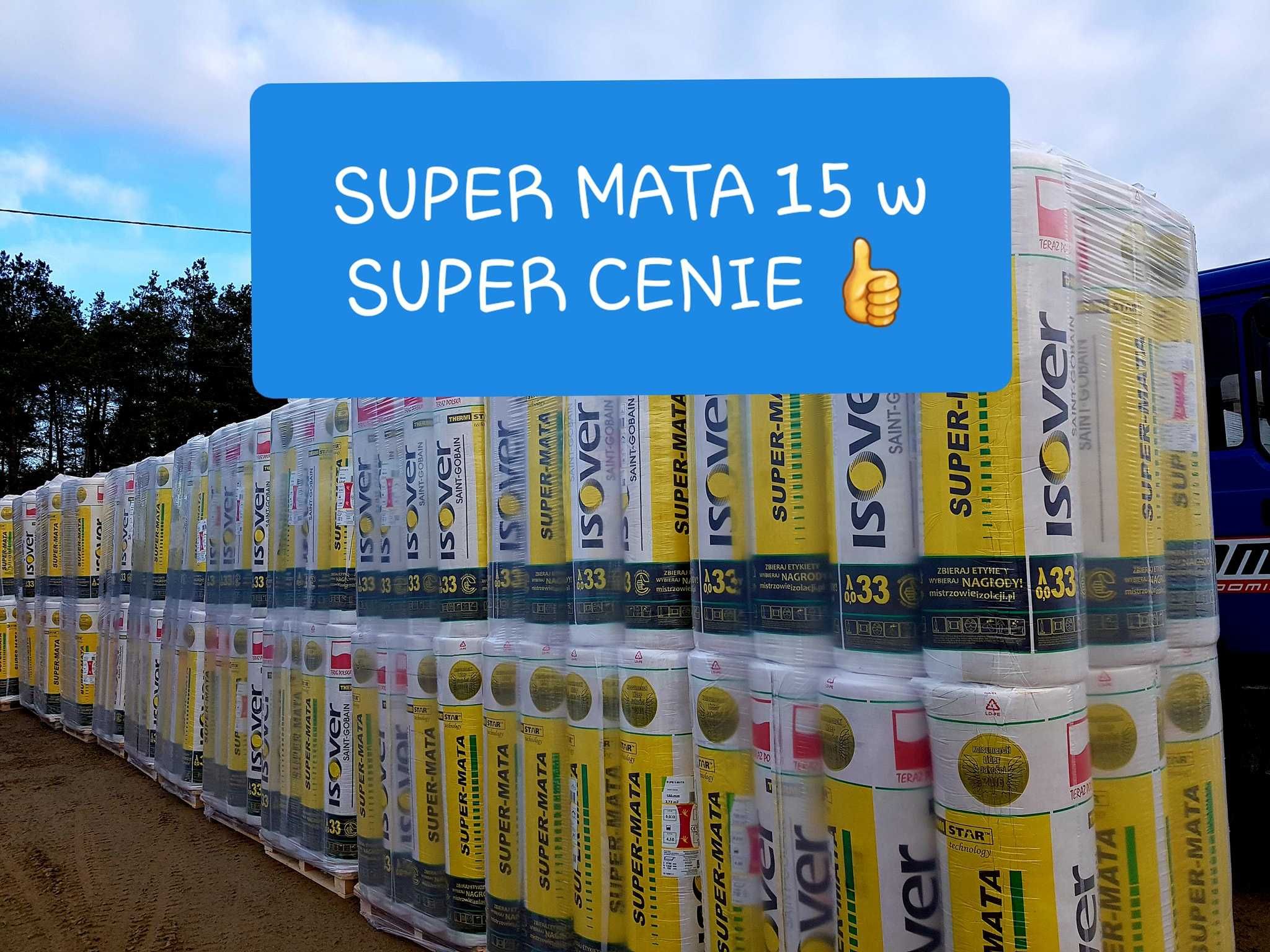 WEŁNA Super MATA isover 100