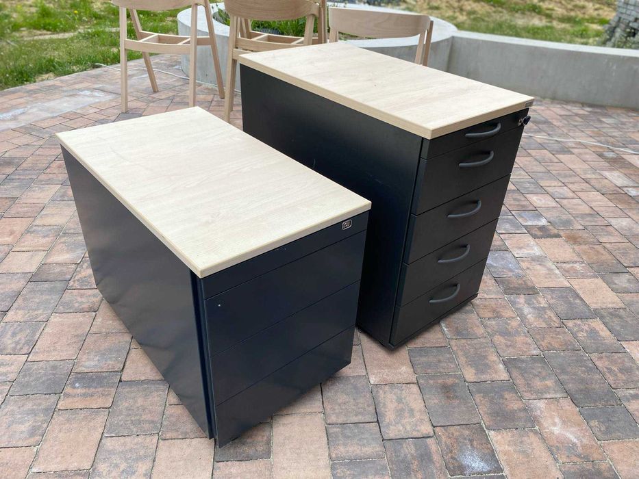 Szafki, Skrzynki narzędziowe warsztatowe Febru. Biurko LOFT Kontenerek