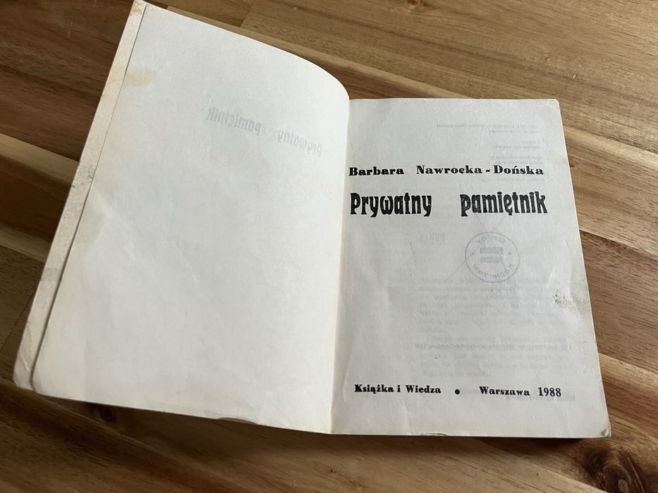 Prywatny pamiętnik Barbara Nawrocka-Dońska