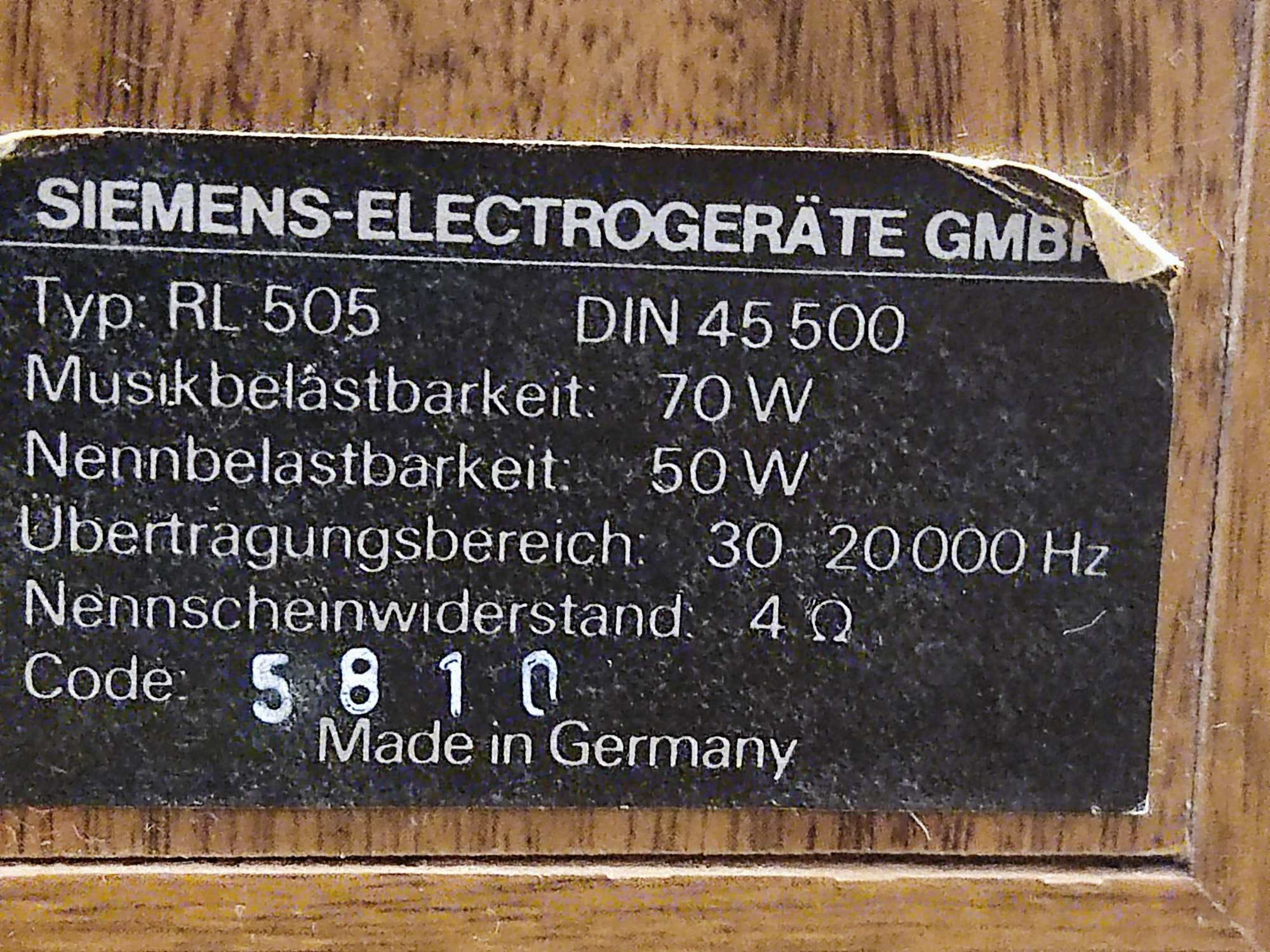 Колонки акустичні  Siemens RL  505