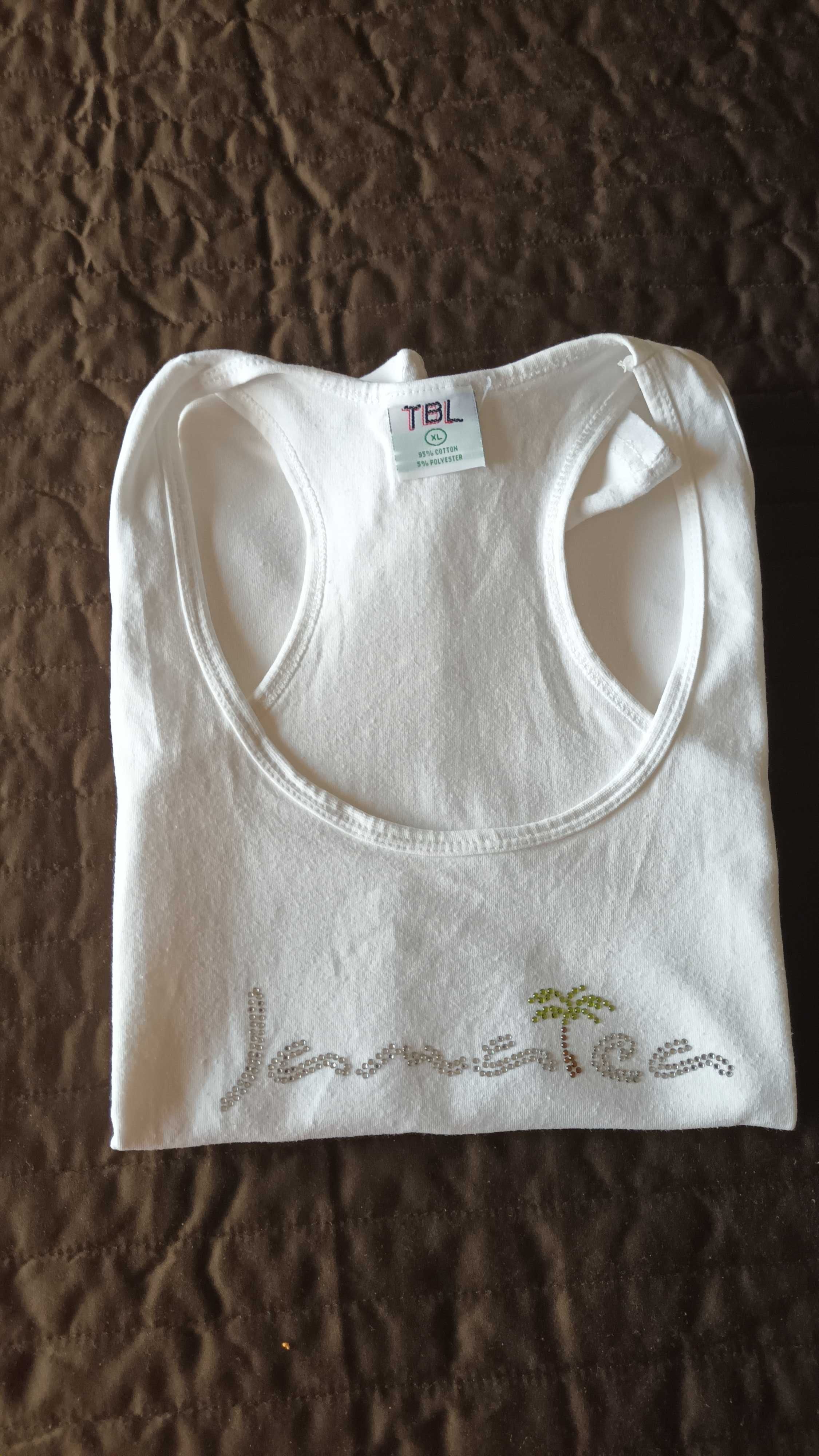 Top em branco "Jamaica"