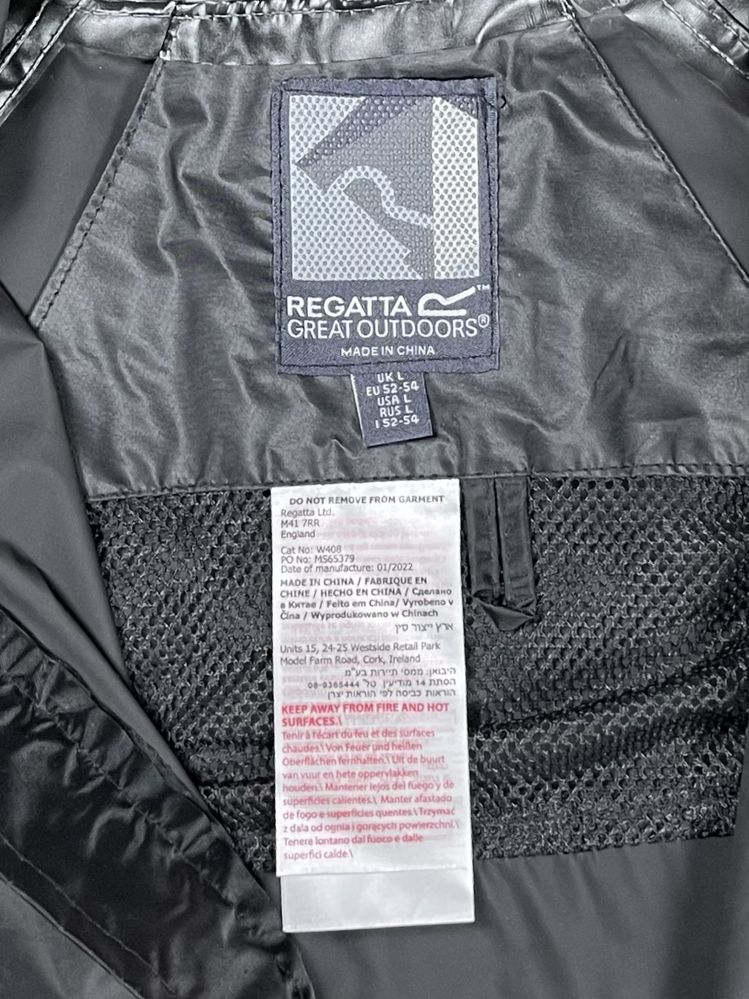 Regatta great outdoors куртка ветровка 52-54 L размер дождевик