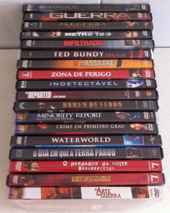 dvd/s filmes de acção originais com selo igae