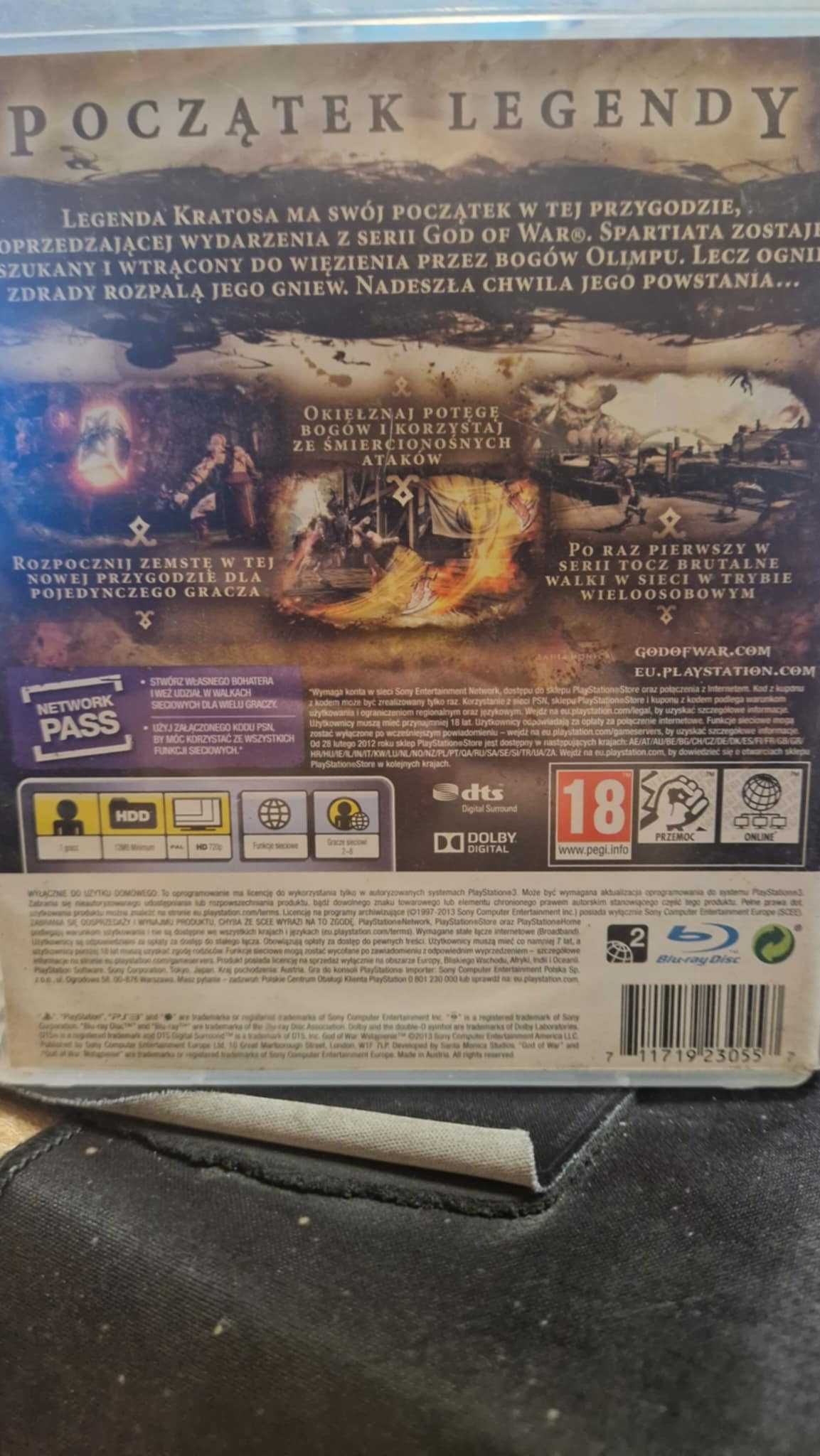 God of War: Wstąpienie Sony PlayStation 3 PS3 Po POLSKU SklepRetroWWA