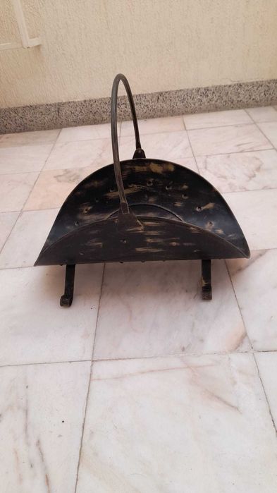 Cesto lenha em ferro