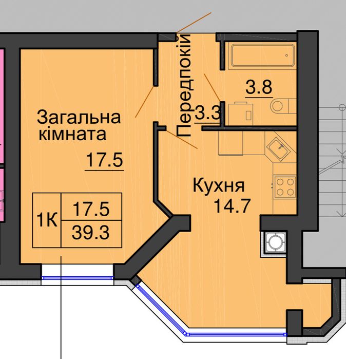 Продам квартиру.ЖК Софія Клубний 1к 41кв.м я власник.Біля паркінгу.