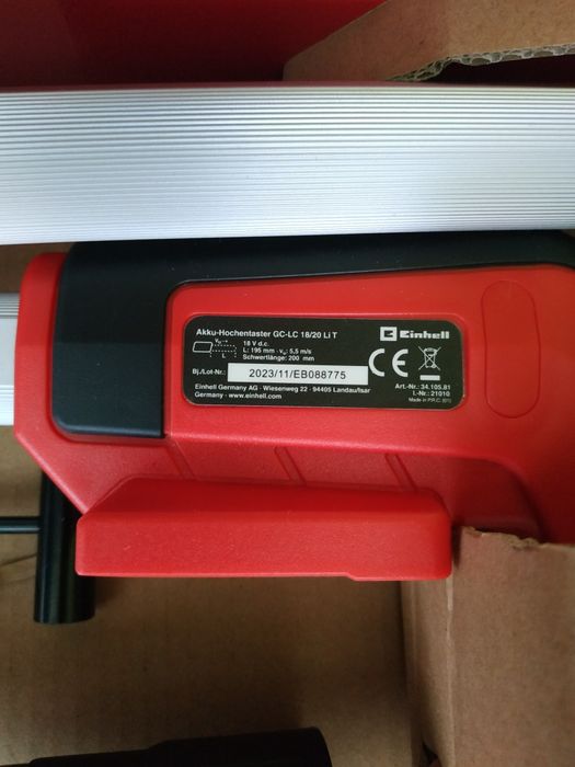 Акумуляторна пила  висоторіза Einhell GC LC 18/20 Li T